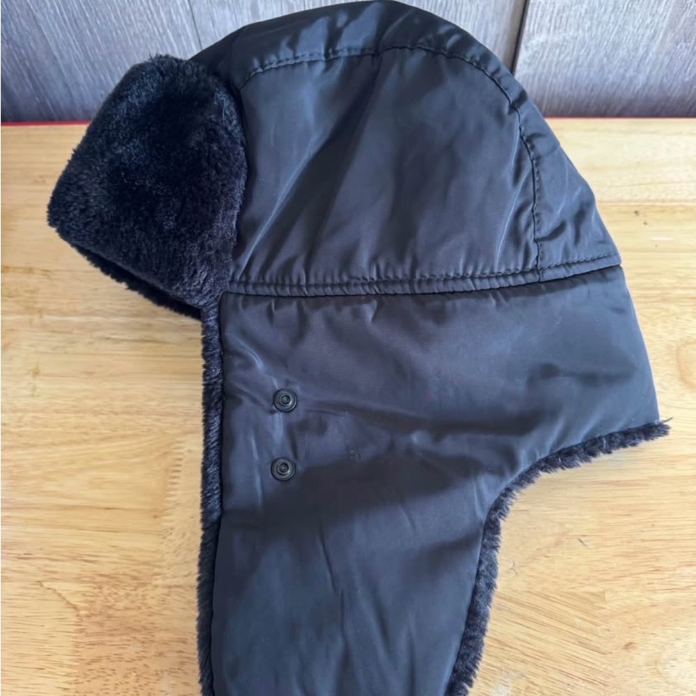 Black Winter Trapper Hat